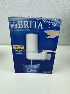 Brita 35214 Basic Tap Water Faucet Filtration System In White New - Picture 1 of 2