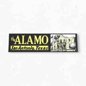 Calcomanía de viaje estilo vintage The Alamo años 80 - Imagen 1 de 4