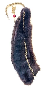 Vintage Mink Shoulder Wrap Evening Wear Fur Stole Mid-Century Luxury Fashion MCM - Picture 1 of 12