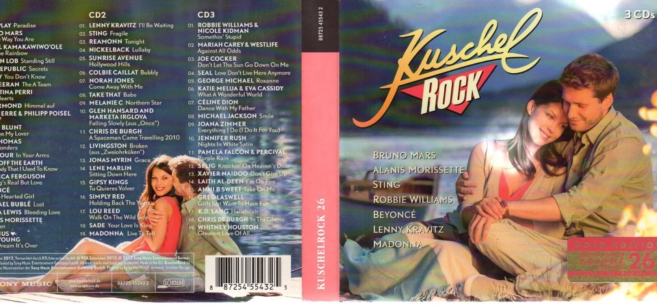 KUSCHELROCK Nr. 26 / Sampler - siehe Scan / 3-CDs / GOLD-Edition - Bild 1 von 1