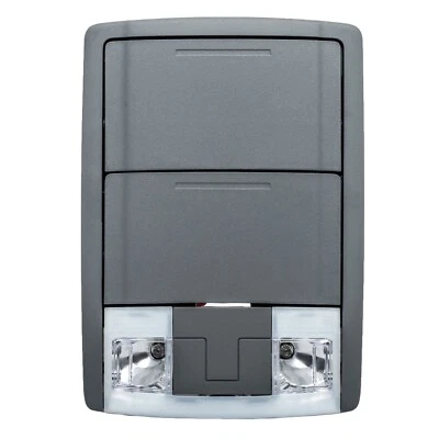 Console de teto 2011-2016 Ford F250 F350 Super Duty aço cinza com luzes - Imagem 1 de 4