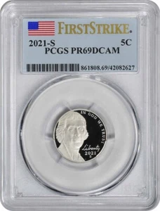 2021-S Jefferson Nickel PR69DCAM First Strike PCGS - Picture 1 of 2