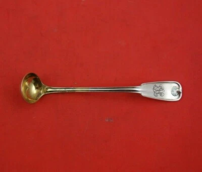 Palm by Tiffany and Co Sterling Silver Mustard Ladle Gold Washed Orig 4" Serving - Imagem 1 de 3