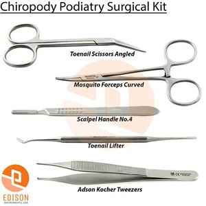 Chiropody Nail Surgery Kit Podiatrist Toenail Removal Set Manicure Pedicure Tool - Picture 1 of 6