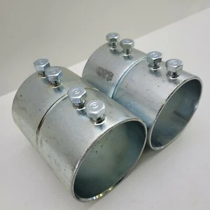 Eaton Crouse Hinds 466 Series EMT Set-Screw Type Coupling 2 1/2" Qty 2 Per Box - Imagen 1 de 8