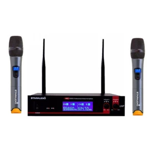 STARAUDIO Doble Canal Inalámbrico UHF Micrófono de Mano Discoteca Iglesia - Imagen 1 de 12