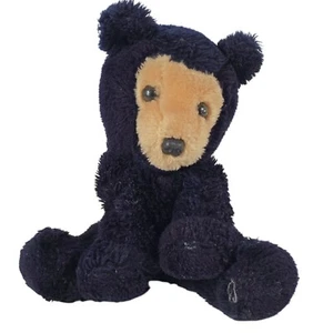 Vintage Dakin Plush Black Bearfoot Bear Cub Stuffed Animal 1976 Nutshells READ - Picture 1 of 10