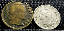 1925,1950 Argentina 5 Centavos & 10 Centavos coin, 2pcs(plus FREE 1 coin) #26073