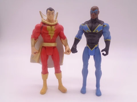DC Comics Infinite Heroes Crisis 3.75" BLACK LIGHTNING & SHAZAM Lot Cover