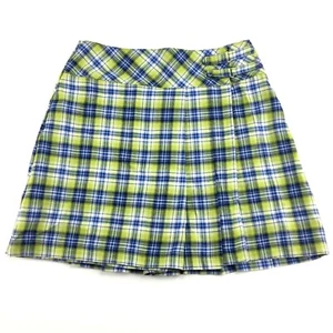 Limited Too Plaid Skort - Juniors Size 5 - Green, Blue Preppy Academia - Picture 1 of 7