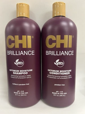CHI Deep Brilliance Olive & Monoi Moisture Shampoo 32oz & Conditioner 32oz Duo - Image 1 of 2