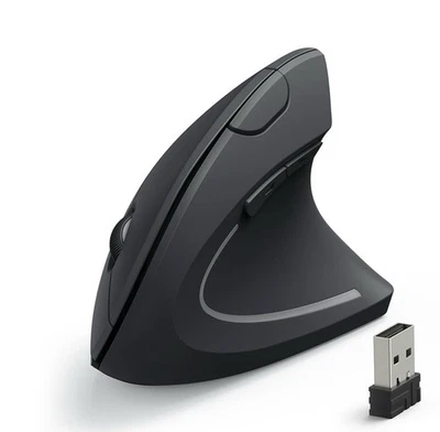 Anker Wireless 2.4G Ergonomic Vertical Optical Mouse - Black (‎AK-98ANWVM-UBA) - Image 1 of 4