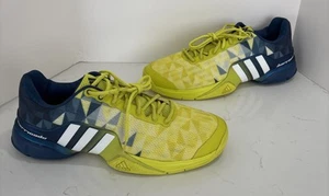 Adidas Barricade 2016 Mens Size 14.5 Green Blue Running Tennis Shoes Sneakers - Picture 1 of 12