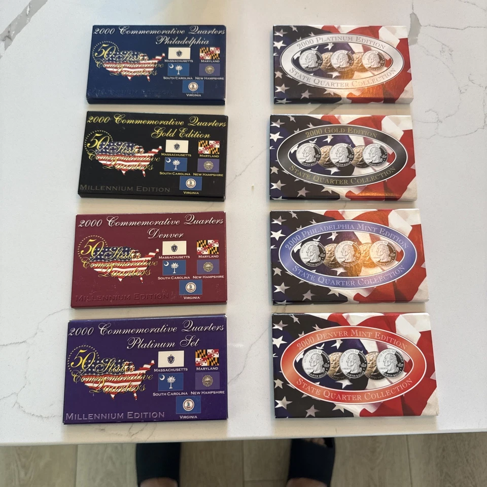 Colección de cuartos 2000 - platino, oro, Denver, Filadelfia Foto 1 de 4