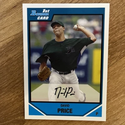 2007 Bowman Draft Picks & Prospects - Prospects David Price #BDPP55 (RC) - Rays - Image 1 of 2