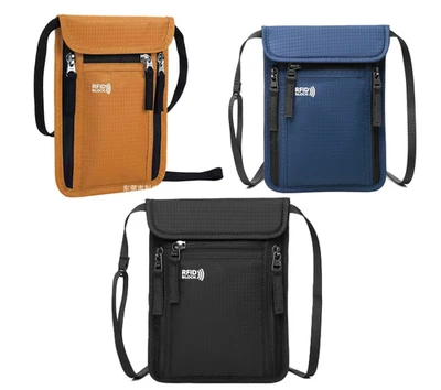 RFID Blocking Slim Thin Money Pouch Genuine Leather Card Holder Faraday Cage UK - Image 1 of 2