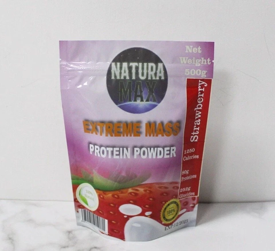 PROTEÍNA EN POLVO NATURA EXTREME MASS Fresa (500g) Foto 1 de 1