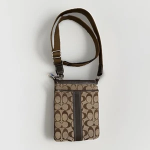 COACH Signature Crossbody Slingback Shoulder Canvas Purse Bag - Picture 1 of 7