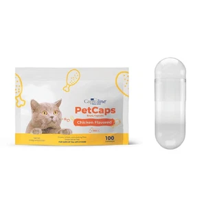 Cápsulas vacías de gelatina bovina sabor pollo transparente tamaño 3 - cápsulas para mascotas - hágalo usted mismo Sup... - Imagen 1 de 6