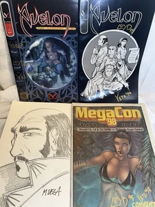 Drawbridge Studios Signed Avelon Comics, Sketch, Megacon 98, 9 Signature Lot - Picture 1 of 13