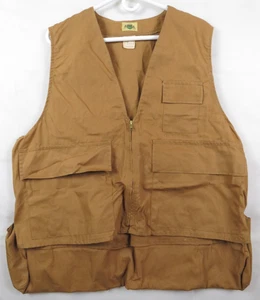 Vintage Ideal Brown Hunting Vest Size XL Deer Upland game pouch - Picture 1 of 7