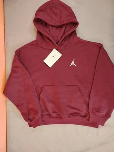 Niñas Jordan Brooklyn Essentials Pullover Sudadera con Capucha Burdeos Mediana 10-12 - Imagen 1 de 5