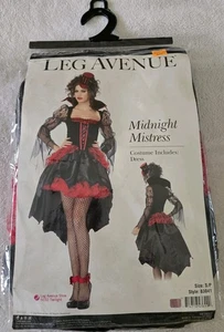 Womens Vampire Evil Circus Lady Ringmaster Fancy Dress Costume Halloween Small - Picture 1 of 5