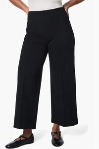 Spanx The Perfect Pull-On Crop Wide Leg Ponte Pants Black 20947R New Size M - Picture 1 of 17