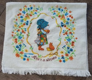 Asciugamano da cucina Holly Hobbie Love’s A Stirrin’ anni ’70, vintage - Foto 1 di 5