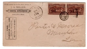 #234 Columbian on Laws Hill MS (Marshall 1875-11) Plantation Chill Cure Medical - Picture 1 of 2