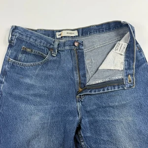 Lee Jeans Mens 34x34 Blue Denim Low Waist Medium Wash Relaxed Fit Straight Leg - Picture 1 of 9