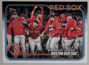2024 Topps Series 1 .. BOSTON RED SOX #288 .. Golden Mirror Image Variation - Bild 1 von 2