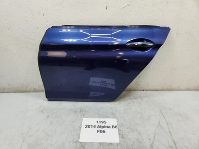 ✅ OEM BMW F06 M6 650 Gran Coupe Rear Left Driver Side Door Shell Blue X06 * - Image 1 of 4