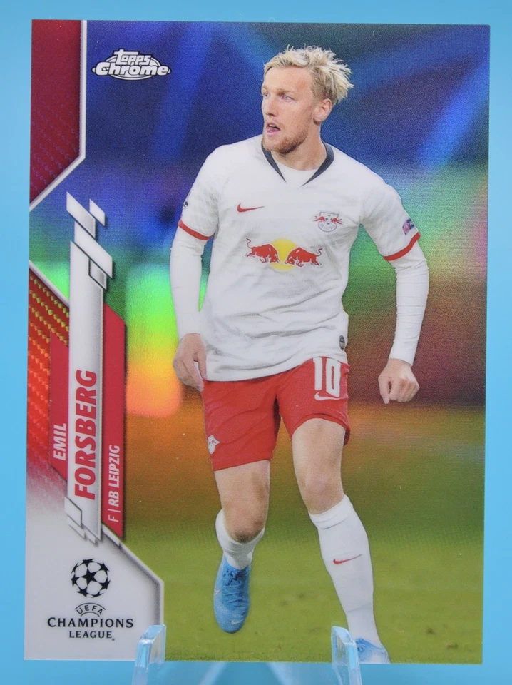 2019-20 Topps Chrome Emil Forsberg True Red Refractor /10 #40 Color Match - Image 1 of 2