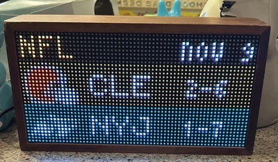 Tidbyt Gen 1 Wood- LED Display With USB C  Cable - Image 1 of 4