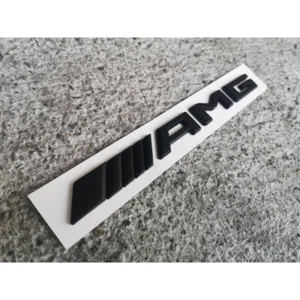 Mercedes AMG Boot Badge Rear Emblem Logo - Suitable for every model BLACK MATT - Picture 1 of 1