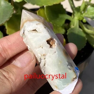 47g Natural Amazonite Obelisk Quartz Crystal Point Gem Reiki Healing 59mm - Picture 1 of 7