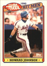 1990 Topps Hills Hit Men New York Mets Baseball Card #33 Howard Johnson