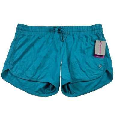 Pantalones Cortos Atléticos Para Mujer Coliseo Talla XL Terry Suave Azul Aqua Nuevos con Etiquetas Foto 1 de 4