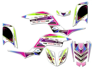 All Years RAPTOR 660 SURGE Pink Senge Graphics Kit Compatible with Yamaha - Picture 1 of 7