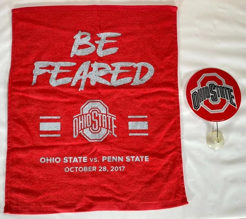 BE FEARED (6) Ohio State vs (2) Penn State Rally Towel OSU 39-38 Victory 2017 Cover