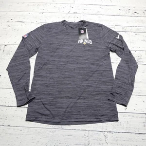 Camisa Nike Minnesota Vikings Para Hombre Gris Mediana Dri Fit Manga Larga NUEVA NUEVA CON ETIQUETAS - Imagen 1 de 9