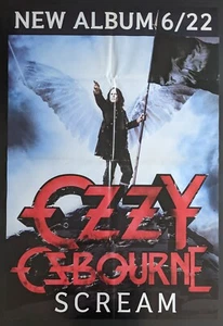 Ozzy Osbourne "Scream" (2010) Original 27x40 Album Release Promo Poster Folded - Picture 1 of 12