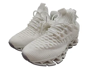 All White Blade Runner Slip On Fashion Athletic Sneaker Shoes Womens Size 36EU - Picture 1 of 8