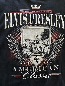 Elvis Presley T-Shirt Mens XL American Classic Graceland Licensed - Picture 1 of 8