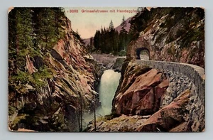 Tarjeta postal de Grimselstrasse mit Handeggfall Handeckfall publicada 1917 Suiza - Imagen 1 de 2