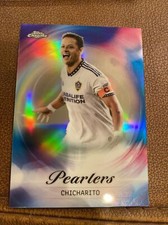 2023 Topps MLS Chrome Chicarito Pearlers Case Hit LA Galaxy