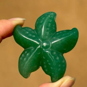 Natural Aventurine Starfish Skull Carved Quartz Crystal Skull Reiki Healing Gift - Picture 1 of 7