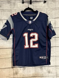 TOM BRADY #12 NEW ENGLAND PATRIOTS NIKE On-Field Youth M Jersey NFL Hall Of Fame - Picture 1 of 6