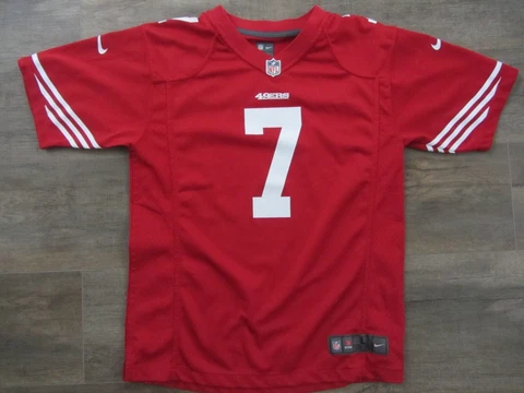 San Francisco 49ers Colin Kaepernick Nike NFL Football Jersey #7 Red Youth L Cover